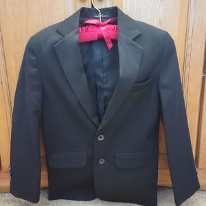 Gently used Boys size 8 regular Van Heusen black sports jacket